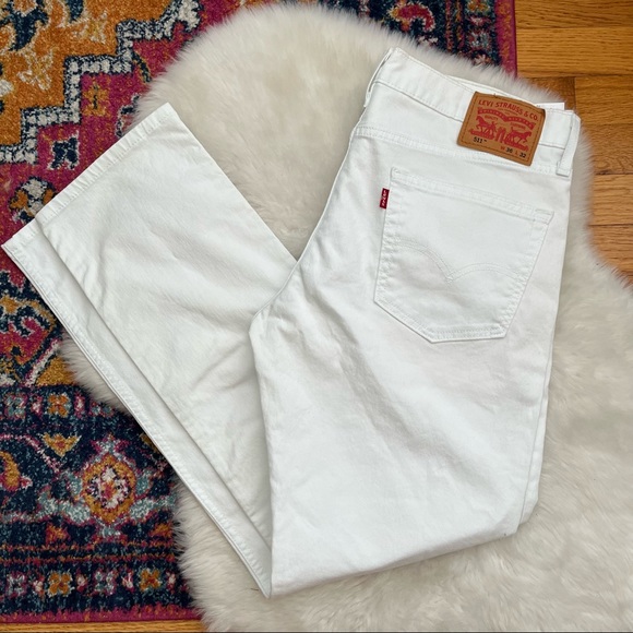 Levi's Other - Levi's 511 Men's Slim Fit White Denim Jeans Size 36x32